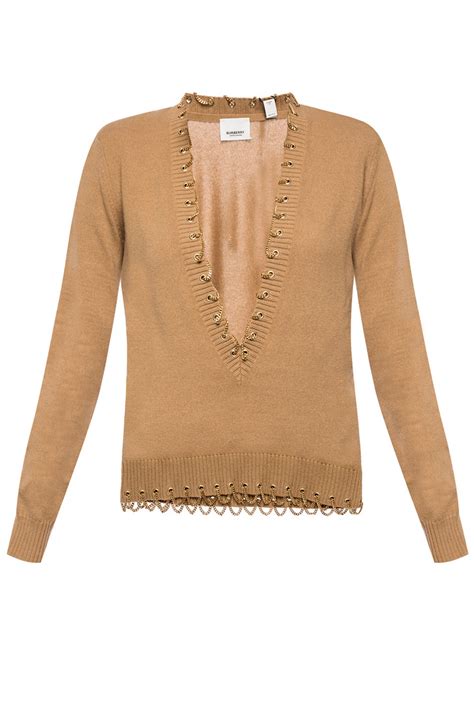 burberry v neck sweater women& 39|Burberry Women's V.